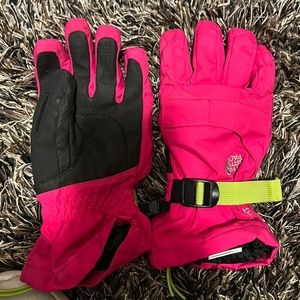 North face girls ski gloves size medium